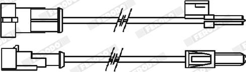 Ferodo FAI113 - Contact d'avertissement, usure des plaquettes de frein cwaw.fr