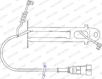 Ferodo FAI126 - Contact d'avertissement, usure des plaquettes de frein cwaw.fr