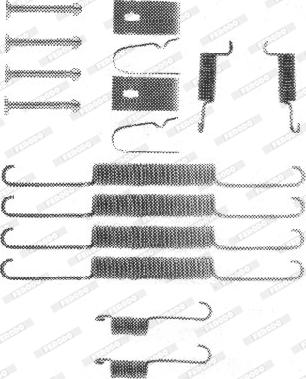 Ferodo FBA51 - Kit d'accessoires, mâchoire de frein cwaw.fr