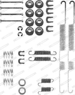 Ferodo FBA69 - Kit d'accessoires, mâchoire de frein cwaw.fr