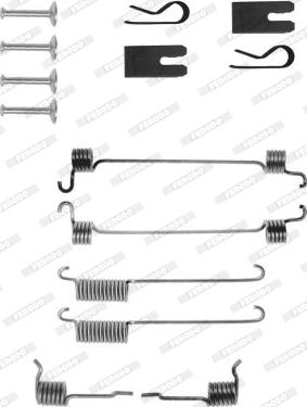 Ferodo FBA208 - Kit d'accessoires, mâchoire de frein cwaw.fr