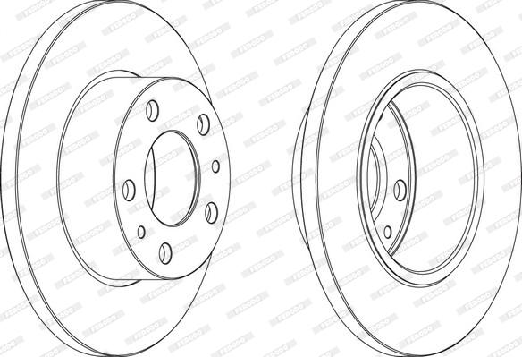 Ferodo FCR195A - Disque de frein cwaw.fr