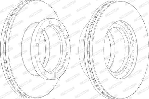 Ferodo FCR145A - Disque de frein cwaw.fr