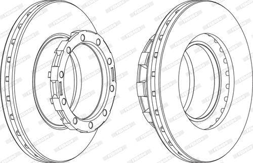 Ferodo FCR168A - Disque de frein cwaw.fr