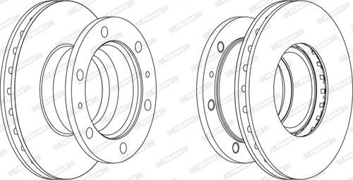 Ferodo FCR105A - Disque de frein cwaw.fr