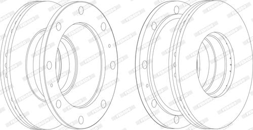 Ferodo FCR106A - Disque de frein cwaw.fr