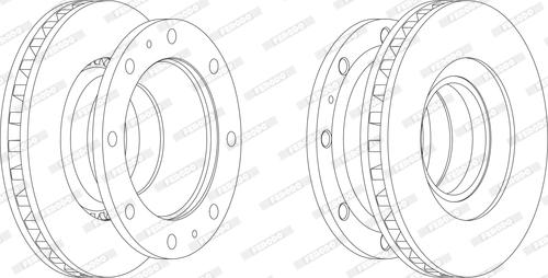 Ferodo FCR110A - Disque de frein cwaw.fr