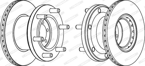 Ferodo FCR133A - Disque de frein cwaw.fr