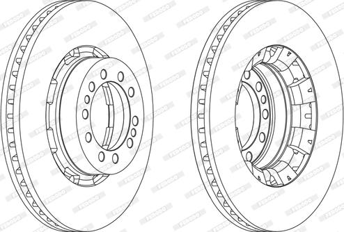 Ferodo FCR128A - Disque de frein cwaw.fr