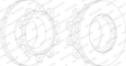 Ferodo FCR176A - Disque de frein cwaw.fr