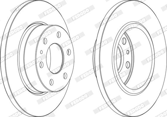 Ferodo FCR315AX - Disque de frein cwaw.fr