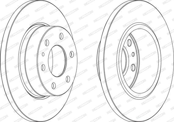 Ferodo FCR315A - Disque de frein cwaw.fr