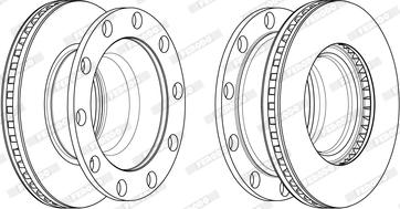 Ferodo FCR375A - Disque de frein cwaw.fr