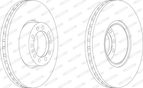 Ferodo FCR244A - Disque de frein cwaw.fr