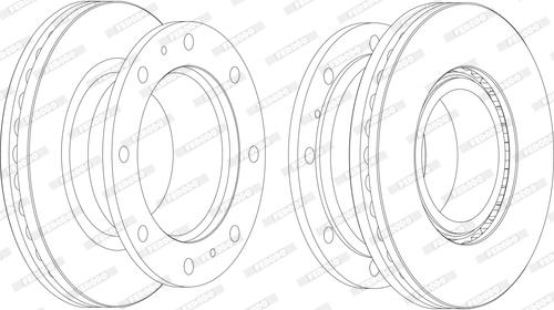 Ferodo FCR240A - Disque de frein cwaw.fr