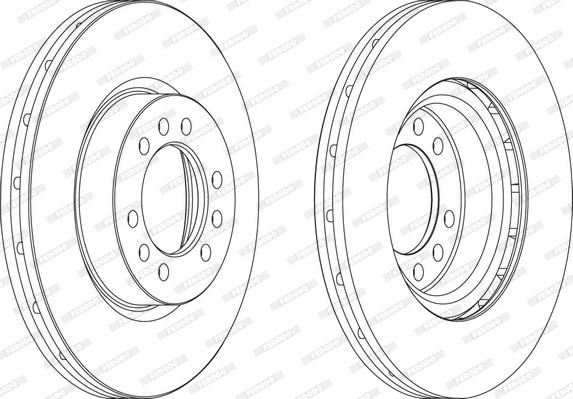 Ferodo FCR235A - Disque de frein cwaw.fr