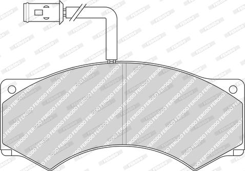 Ferodo FCV952 - Kit de plaquettes de frein, frein à disque cwaw.fr