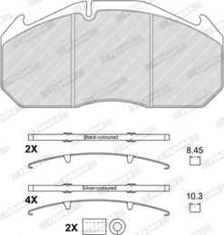 Ferodo FCV4906B - Kit de plaquettes de frein, frein à disque cwaw.fr