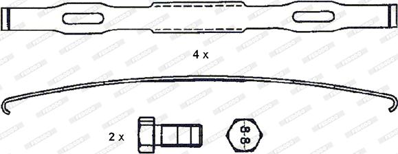 Ferodo FCV4115BFE - Kit de plaquettes de frein, frein à disque cwaw.fr