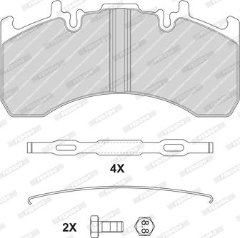 Ferodo FCV4170B - Kit de plaquettes de frein, frein à disque cwaw.fr