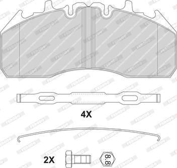 Ferodo FCV4378BFE - Kit de plaquettes de frein, frein à disque cwaw.fr