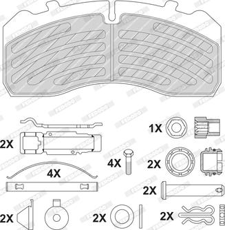 Ferodo FCV4726B - Kit de plaquettes de frein, frein à disque cwaw.fr