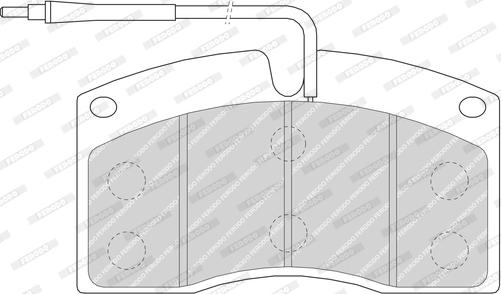 Ferodo FCV624 - Kit de plaquettes de frein, frein à disque cwaw.fr