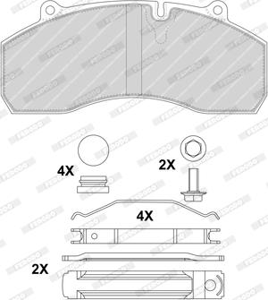 Ferodo FCV1901B - Kit de plaquettes de frein, frein à disque cwaw.fr