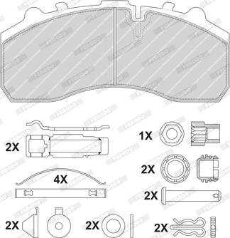 Ferodo FCV1598BFE - Kit de plaquettes de frein, frein à disque cwaw.fr