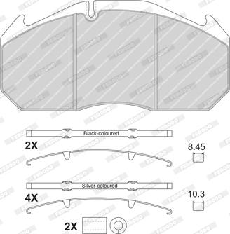 Ferodo FCV1584B - Kit de plaquettes de frein, frein à disque cwaw.fr