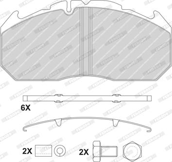 Ferodo FCV1585BFE - Kit de plaquettes de frein, frein à disque cwaw.fr