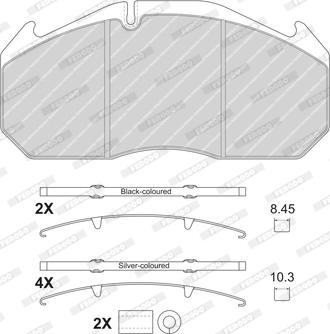 Ferodo FCV1583B - Kit de plaquettes de frein, frein à disque cwaw.fr