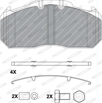 Ferodo FCV1656B - Kit de plaquettes de frein, frein à disque cwaw.fr