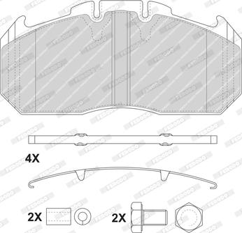 Ferodo FCV1653BFE - Kit de plaquettes de frein, frein à disque cwaw.fr