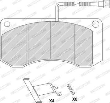 Ferodo FCV1046 - Kit de plaquettes de frein, frein à disque cwaw.fr