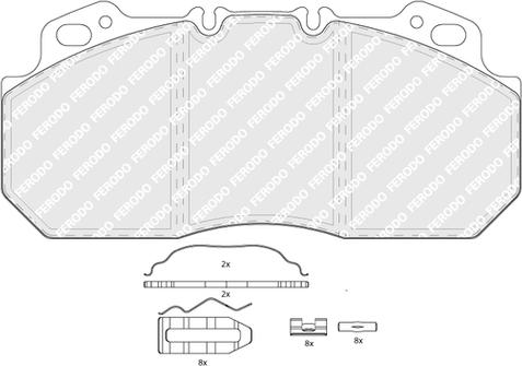 Ferodo FCV1047B - Kit de plaquettes de frein, frein à disque cwaw.fr