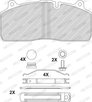 Ferodo FCV1814BFE - Kit de plaquettes de frein, frein à disque cwaw.fr