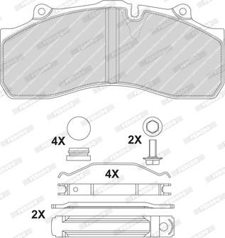 Ferodo FCV1367B - Kit de plaquettes de frein, frein à disque cwaw.fr