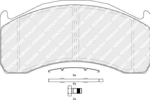 Ferodo FCV1387B - Kit de plaquettes de frein, frein à disque cwaw.fr