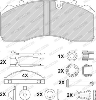 Ferodo FCV1329BFE - Kit de plaquettes de frein, frein à disque cwaw.fr