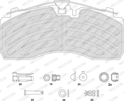 Ferodo FCV1329PTS - Kit de plaquettes de frein, frein à disque cwaw.fr