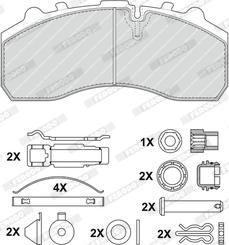 Ferodo FCV1373BFE - Kit de plaquettes de frein, frein à disque cwaw.fr