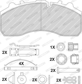 Ferodo FCV1373BHD - Kit de plaquettes de frein, frein à disque cwaw.fr