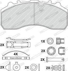 Ferodo FCV1373DFE - Kit de plaquettes de frein, frein à disque cwaw.fr