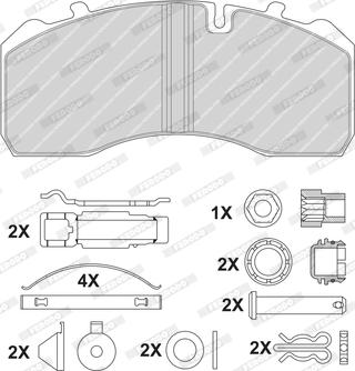 Ferodo FCV1792BFE - Kit de plaquettes de frein, frein à disque cwaw.fr