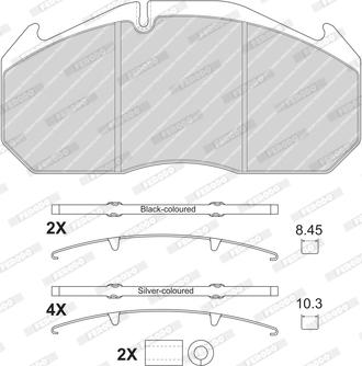 Ferodo FCV1763B - Kit de plaquettes de frein, frein à disque cwaw.fr