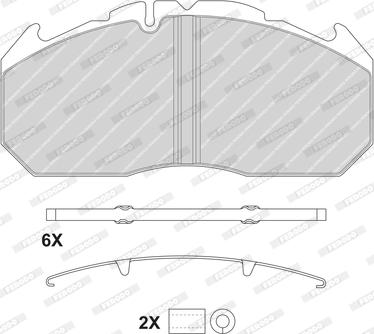 Ferodo FCV1762BFE - Kit de plaquettes de frein, frein à disque cwaw.fr