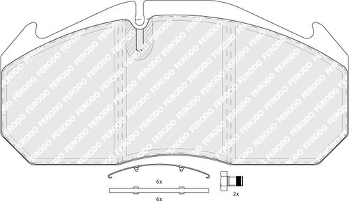 Ferodo FCV760B - Kit de plaquettes de frein, frein à disque cwaw.fr