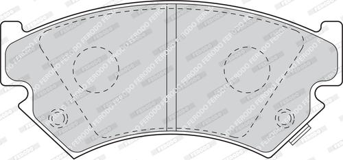 Ferodo FDB918 - Kit de plaquettes de frein, frein à disque cwaw.fr