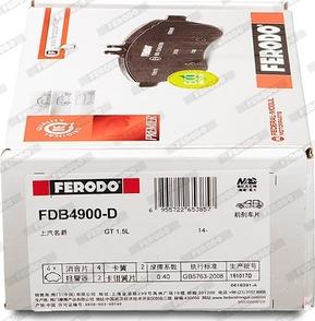 Ferodo FDB4900-D - Kit de plaquettes de frein, frein à disque cwaw.fr